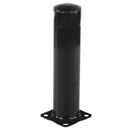 VESTIL STEEL PIPE SAFETY BOLLARD 24"X5.5" BLACK BOL-24-5.5-BK